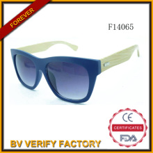 F14065 New Customed Sunglass with Bamboo Arms